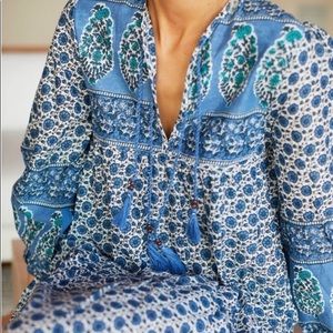 Emerson Fry Heirloom Dress- Indigo